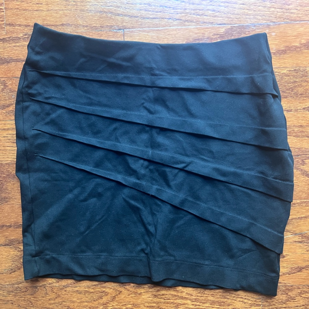 Zara Black Layered Mini Skirt - Women